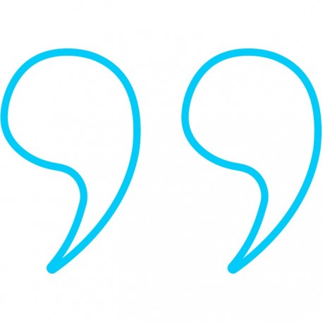 Candy Shock Led Sign 40 Inverted Commas Ice Blue - 8055002392679