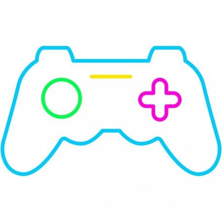 Candy Shock Led Sign 40 Joystick Blue/green/yellow/pink - 8055002392440