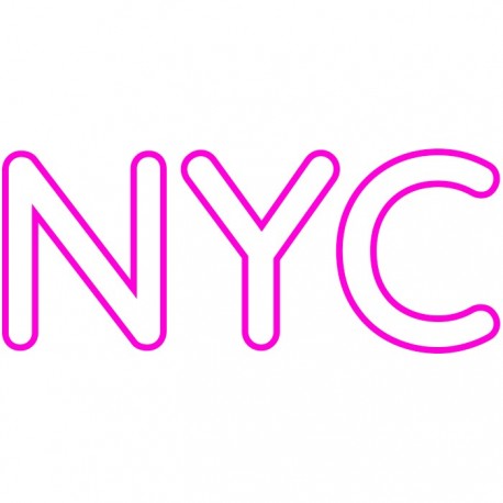 Candy Shock Led Sign 40 NYC Pink - 8055002392143