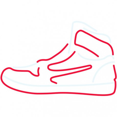 Candy Shock Led Sign 40 Small Shoe Red/cold White - 8055002392228