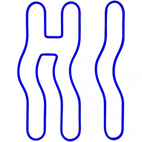 Candy Shock Led Sign 80 Hi Blue - 8055002392198