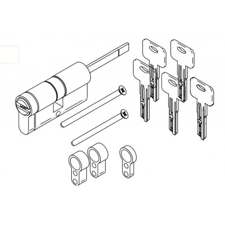 danalock Cilindro ajustável LINCE CPlus Nickel 50-30 - 0842222177662