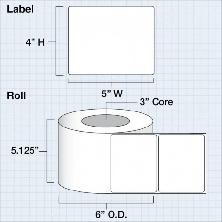 DTM print / Primera Etiquetas LX800 High-Gloss 12.7 X 10.16 Cm