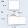 DTM print / Primera Etiquetas LX800 High-Gloss 12.7 X 10.16 Cm