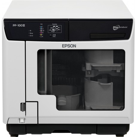 Epson Discproducer PP-100II Editor de Discos 50 Discos USB 3.2 Gen 1 (3.1 Gen 1) Preto, Branco - 8715946669885
