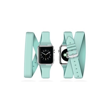 Griffin Uptown Leather Band Apple Watch 38 mm-seafoam - 0685387431854