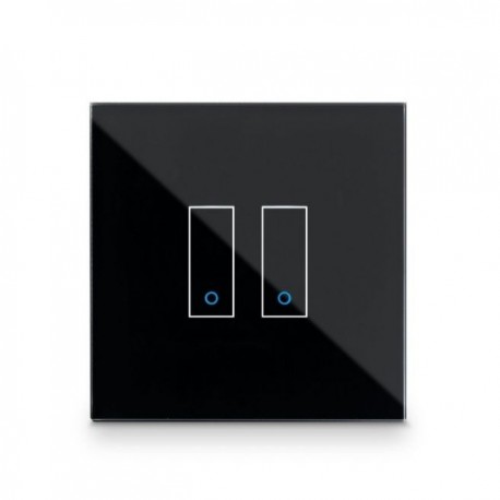 iotty Interruptor Smart Switch 2x Black - 8050262310265