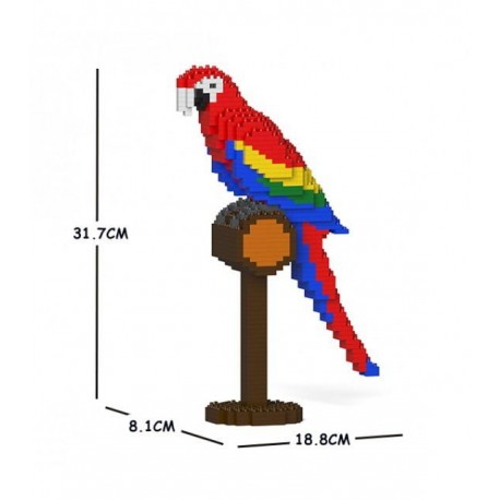 Jekca Parrots 740x Scarlet Macaw 01S - 4897039895174