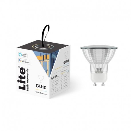 Litebulb Lâmpada Inteligente GU10, 4.5W, 330 lm, 2700-6500 K - 5714948000026