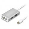 Macally Adaptador mini DisplayPort-DVI HDMI VGA 4K - 8717278768441