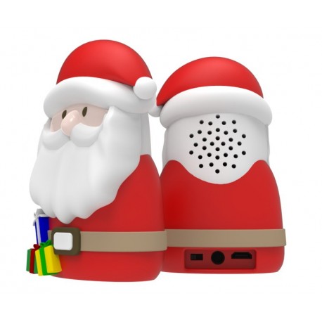 Mojipower Bluetooth Speaker Santa, 2W, 3H Autonomia, USB, Cabo Incluído - 8055002398626
