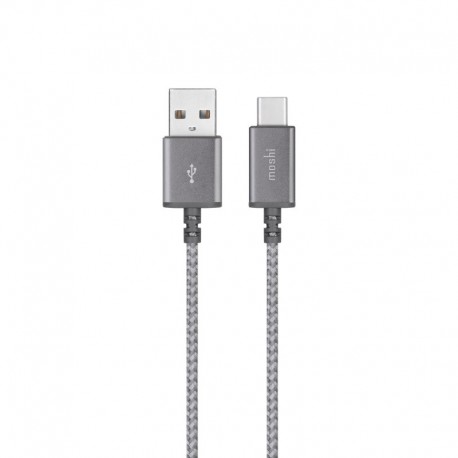 Moshi Integra USB-C - USB-A cable Titanium Grey - 4713057252402
