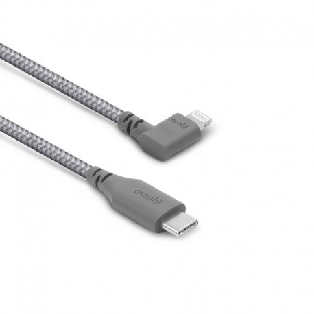 Moshi USB-C to Lightning Cable 90° connector Titan - 4713057258503