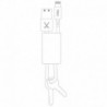 Philo Keychain Lightning Cable 20cm Pink - 8055002391160