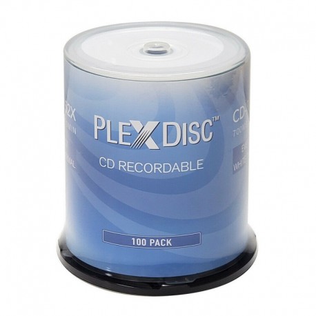 PlexDisc CD-R thermal-print white 100x