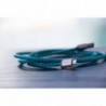 PlusUs LifeStar Lightning-USB 1m - Cross Turquoise - 4897057270236