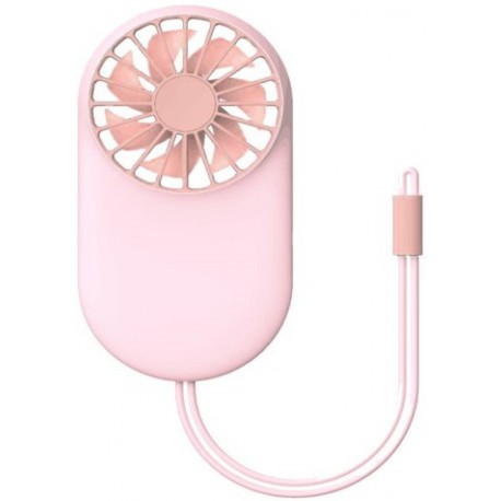 qushini Mini Portable Fan Pink - 8055002396912