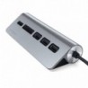 Satechi Type-C Aluminum USB Hub & Card Reader Space Grey - 0879961007164