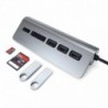 Satechi Type-C Aluminum USB Hub & Card Reader Space Grey - 0879961007164