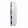 Satechi Type-C Pass-Through USB Hub Silver - 0879961005610