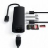 Satechi USB-C Slim Multi-Port w/ Ethernet adpt Black - 0879961008659
