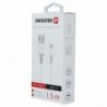 Swissten Cable USB - USB-C Fast Charging 1.5m-white - 8595217463790