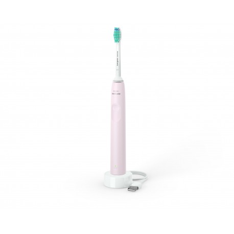 Philips 1100 Series HX3651/11 Escova de Dentes Elétrica, Adulto, Escova de Dentes Sónica, Bateria, Verde, Rosa, Branco - 8710103985471