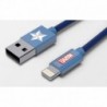 Tribe Maikii Cabo USB-lightning Marvel Captain America - 8054392653360