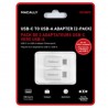 Macally Adaptador USB-C - USB A Pack 2x - 8717278765389