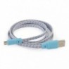 Tucano Cabo Flat Fantasy USB-microUSB Blue - 8020252047853