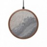 Woodcessories EcoPad Stone Qi Charger Fast, 10 W, 10 cm, Wireless Qi, Acabamento em Cortiça, Madeira e Pedra - 4260382634439