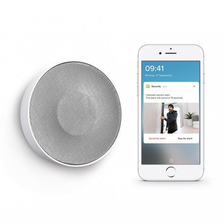 Netatmo NA-NIS01 Welcome Siren, Sirene sem fios, Interior, 110 dB, Bateria, Branco - 3700730502931