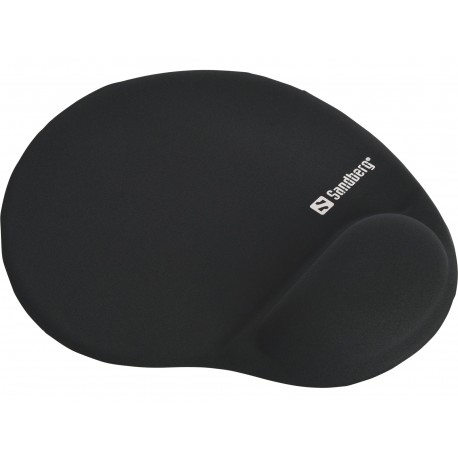 Sandberg Gel Mousepad with Wrist Rest, Preto, Monocromático, Gel, Descanso de pulso - 5705730520235