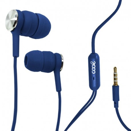 COOL Auriculares 3,5 mm Bali Stereo com Micro Azul - 8434847043623
