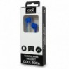 COOL Auriculares 3,5 mm Bora Stereo com Micro Azul - 8434847051123