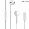 COOL Auriculares Brancos Stereo com Micro para iPhone 7 / 8 / X Lightning Bluetooth - 8434847038704