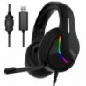 COOL Auriculares Stereo PC / PS4 / PS5 / Xbox Gaming Iluminação Storm Black USB 7.1 - 8434847046327