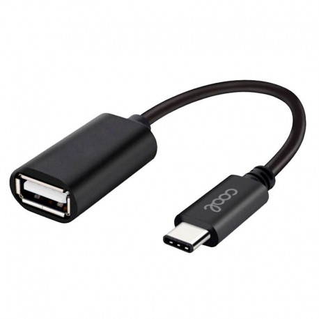 COOL Cabo Entrada USB OTG Tipo-C Universal Preto - 8434847039107