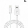 COOL Cabo USB Compatível Lightning para iPhone / iPad 1,2 metros Branco - 8434847023243