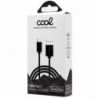 COOL Cabo USB Compatível Universal Tipo-C 1,2 metros Preto 2,4 A - 8434847027777