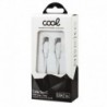 COOL Cabo USB Compatível Universal Tipo-C a Tipo-C 1 metro Branco 3 A - 8434847027784