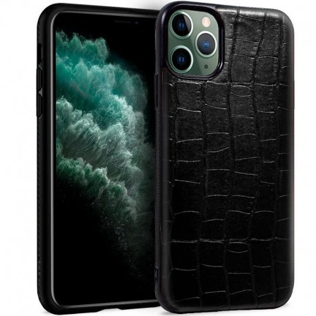 COOL Capa para iPhone 11 Pro Max Pele de Crocodilo Preto - 8434847028354