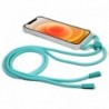 COOL Capa para iPhone 12 mini Cordão Azul Claro - 8434847045016