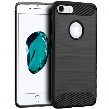 COOL Capa para iPhone 6 / 7 / 8 / SE 2020 Carbono Preto - 8434847041162