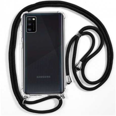 COOL Capa para Samsung A415 Galaxy A41 Cordão Preto - 8434847040448
