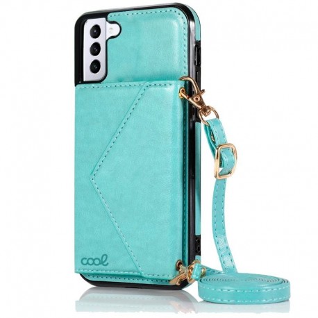 COOL Capa para Samsung G990 Galaxy S21 Carteira Pingente Hortelã - 8434847051529