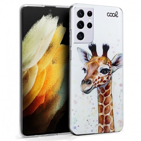 COOL Capa para Samsung G998 Galaxy S21 Ultra Desenhos Girafas - 8434847049762