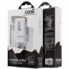 COOL Carregador Rede Universal Entrada 1 x USB 2,1 A Branco - 8434847023298