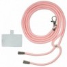 COOL Cordão Pingente Universal com Cartão para Smartphone Rosa - 8434847051253
