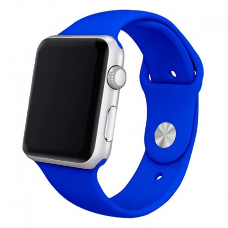 COOL Bracelete para Apple Watch Series 1 / 2 / 3 / 4 / 5 / 6 / 7 / SE 38 / 40 mm Borracha Azul - 8434847028156